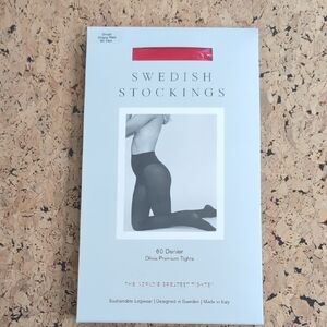 Swedish Stockings Sharp Red 60 Denier Small